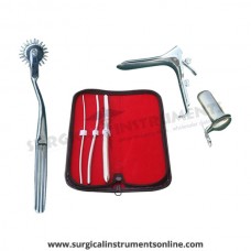 Hegar uterine dilator 3 pieces set,3-4, 5-6, 11-12, pinwheel, grave large, collin large